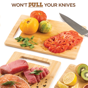 Ensemble de 3 planches à découper en bambou <span class=keywords><strong>bio</strong></span> avec logo personnalisé, planche à découper de cuisine avec poignée <span class=keywords><strong>pour</strong></span> cadeau promotionnel - Product Image 6