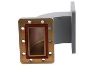 Guía de Onda WR-229 con Curva en E, Cubierta UG y Bridas Ranuradas, Operando de 3.22 GHz a 4.9 GHz, Guía de Onda Bj22 de 3 kW