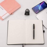 Carnet de notes en cuir PU personnalisé avec logo, format professionnel, couverture souple/dure, coffret cadeau, agenda pour le bureau et l'école