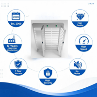 Sistema de Control de Acceso para Sillas de Ruedas, Bicicletas y Motocicletas, Torniquete de Altura Completa, Reconocimiento Facial, Control de Acceso a Puertas, NFC, RFID, Código QR, OEM, ODM