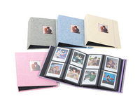 Lerp & Fabric Album photo en lin avec fenêtre pour Instax Mini 8/9/11/12 3 pouces Accessoires de film pour appareils photo Instax