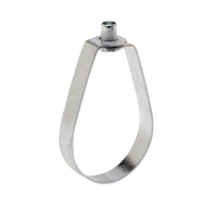 Supports de tuyaux en acier au carbone - Anneaux/Attaches pivotantes/en forme de poire pour projets, supports de suspension de tuyaux à tige filetée, support de tuyau de 3 1/2 pouces