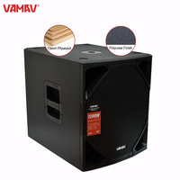 VAMAV TERRA 15 Bocinas 15 Pulgadas 600W RMS Activo Altavoces Profesionales  De Madera Clase D Sonido Sistema 4 Ohm