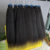 Lot de tissages de cheveux humains vierges Remy 15A à cuticules alignées, double tirage, cheveux bruts d'Inde, pour la vente en gros