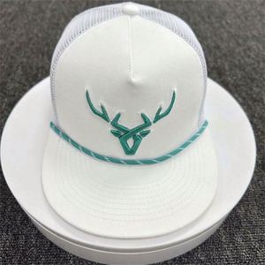 Shape Trucker <b>Cap</b> 5 Panel Custom Gorras <b>Flat</b> Embroidery Logo Mesh Back Snapback <b>Cap</b> Trucker <b>Hats</b> With Rope - Product Image 2