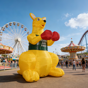 Arco Inflable Gigante Personalizado para Exteriores, Decoración de Canguro de Boxeo, Publicidad Impermeable, Fácil de Instalar, en Venta - Product Image 1