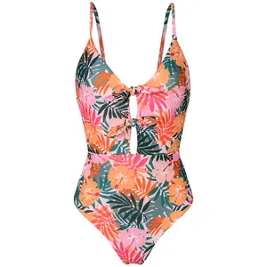 Custom Swimwear Manufacturer Oem High Quality Bathing Suit Hollow Out Women Backless 1 Piece Swimsuit