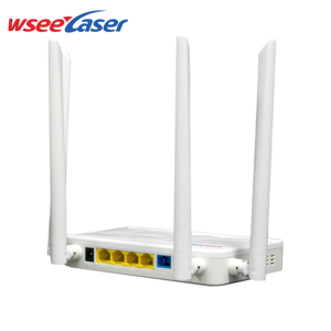 WSEE ONU أفضل سعر XPON GPON 4GE + <span class=keywords><strong>WIFI</strong></span> + VOIP SC IP GPRS TCP ONT معدات الألياف البصرية - Product Image 6