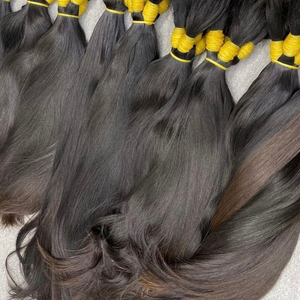 Cabello Humano Virgen 100% Sin Procesar, Color Negro Natural, Longitud Personalizada de 16-34 Pulgadas, Precio al por Mayor, Sin Químicos - Product Image 2