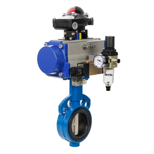 Hat92d Pn16 Pneumatic Double-acting Central-line with Limit Switch <b>Box</b> for Water Applications - Product Image 4