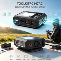 ToolkitRC M7AC AC DC Smart Balance Battery Charger 15A 1-6S LiPo LiHV IPS Display for RC FPV Drone LiPo Li-ion Batteries Drones