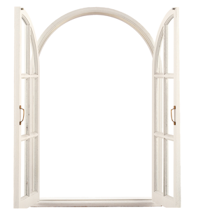 Ventana de aluminio con diseño francés, ventana de medio círculo abierta con parrilla para Iglesia - Product Image 2