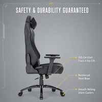 Chaise de jeu pivotante pliable et extensible en cuir PU OEM pour gamer et bureau, avec accoudoirs 4D – Vente en gros
