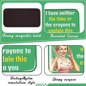 36 Aimants Magnétiques Amusants en Résine Écologique Forme Art Déco pour Femmes - Aimants Rétro pour Réfrigérateur, Décoration de Bureau, Cadeaux - Product Image 5