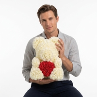 Vente chaude mignon Rose ours en peluche artisanat cadeaux parfaits pour l'anniversaire des enfants Graduation fête des mères noël Halloween-vente en gros