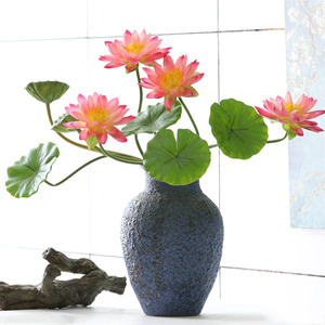Di alta qualità rosa ninfea stelo di seta artificiale <span class=keywords><strong>fiore</strong></span> di loto per la casa di fiori fiori fiori di alta qualità fiori artificiali - Product Image 3