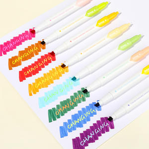 Kmay-Marcador Resaltador de Punta Doble con Cambio de Color, Bolígrafo Fluorescente de Alto Rendimiento, Logotipo Personalizado, Papelería, 1 Unidad, 2 Unidades, 2 Unidades, 1 Unidad, 2 Unidades - Product Image 5