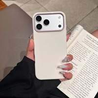 Coque de protection antichoc en TPU souple bicolore couleur bonbon pour iPhone 18 17 Air 16 Plus 15 14 13 12 11 Pro Max XS XR