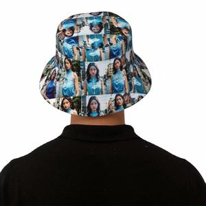 Customizable Cartoon Pattern Photo Print Bucket Fisherman Cap Funky Street Style Summer Beach Travel <b>Hat</b> <b>for</b> Men Women Daily - Product Image 6