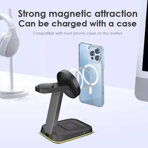 <span class=keywords><strong>Chargeur</strong></span> sans fil magnétique fort 15W direct d'usine pour <span class=keywords><strong>iPhone</strong></span> 16/15 nouveau Design support de téléphone de sortie d'air de <span class=keywords><strong>voiture</strong></span> QC3.0 accessoire de <span class=keywords><strong>voiture</strong></span> - Product Image 4