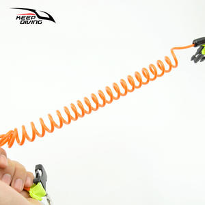 KEEP DIVING Lampe de plongée en acier inoxydable à double tête, double flux, crochet à ressort, corde manquante SSA-SLG11 - Product Image 5