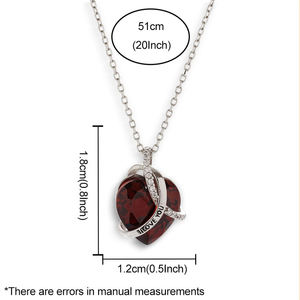 Collier personnalisé en argent sterling 925, motif cœur d'amour éternel, gravé, cadeau pour femme. - Product Image 5