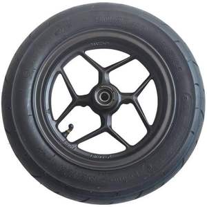 Lot de 2 pneus tout-terrain robustes pour VTT/UTV 90/90-10 & 100/90-10 avec jantes en aluminium argentées de 10 pouces, résistants aux crevaisons - Product Image 2