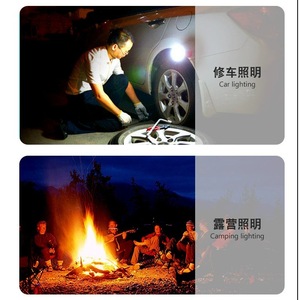 Handheld Flashlight Led Magnetic Rotating <b>Work</b> <b>Light</b> For Camping Car Repair Inspection With Usb Charging - Product Image 2