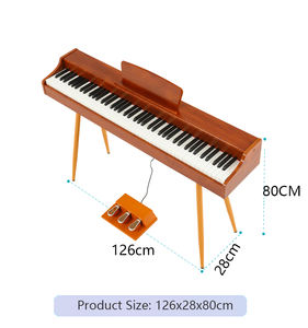 Nouveau style 88 touches pondérées piano numérique conception <span class=keywords><strong>lourd</strong></span> marteau <span class=keywords><strong>clavier</strong></span> orgue électronique - Product Image 4