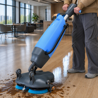 Nettoyeur de sols professionnel sans fil pour carrelage, mini, avec séchage automatique, pour surfaces rugueuses, portatif