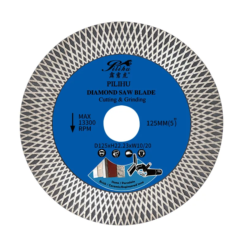 4.5 Inch 5 Inch Cutting And Grinding Diamond Disc Saw Blades For Granite Marble