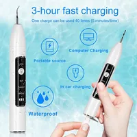 Nouveau Nettoyeur de Dents Électrique Portable 2026 à Haute Fréquence de Vibration, Sans Fil, Rechargeable, en Plastique, pour Éliminer le Tartre et la Plaque Dentaire
