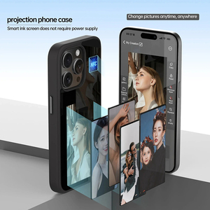 2025 nuova custodia per telefono con foto con motivo NFC per iPhone 13 14 15 Pro Max fai da te E-ink Screen Smart tecnologia <span class=keywords><strong>coppia</strong></span> <span class=keywords><strong>Cover</strong></span> per telefono in Silicone - Product Image 4