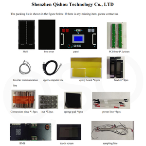 Caja <span class=keywords><strong>de</strong></span> Batería <span class=keywords><strong>de</strong></span> Litio Lifepo4 QSO Vacía 16S para Kit DIY, Unidad 280 314AH 320AH Mb31 15Kwh, Vertical Metálica 24V/48V 280Ah Xr07, para Rack - Product Image 5