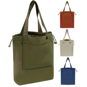 Classic Plain Tote Bag Custom Shoulder Backpacks Casual Shopping Tote Bags For Women Ladies
