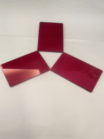 2mm Thickness Optical Hoya R-62 Hb610 Rg610 Red Filters Glass 85% Light Transmittance for Camera & Lighting with Hole