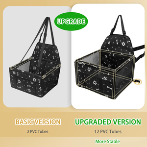 Asiento Elevador para Perros para Coche, Asiento de Seguridad Transpirable y Plegable para Mascotas, Bolsas de Viaje Lavables para Perros - Product Image 4