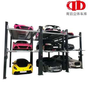 Sistema de Elevación de Cuatro Columnas de Alta Capacidad con Liberación Manual Hidráulica para Almacenamiento y Mantenimiento de Vehículos - Product Image 1