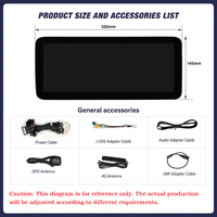 OEM ODM 4G Android14 WIFI Layar Sentuh IPS 12" Wireless CarPlay Android Auto Kamera Mundur AHD 4RAM 64ROM