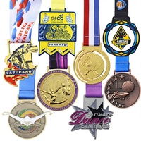 Médailles en métal personnalisables avec texte et logo, pendentifs commémoratifs, médailles sportives personnalisées pour marathon