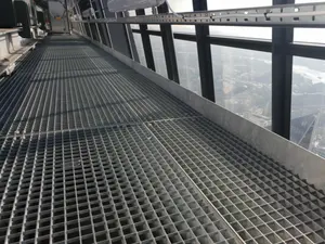 Construction Used Carbon Steel Grates Stainless Steel Strip Floor Drain Grating Steel Material Mesh Grating Floor