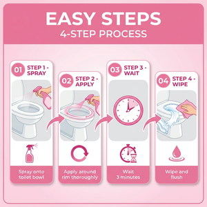 Nettoyant WC au <span class=keywords><strong>bicarbonate</strong></span> <span class=keywords><strong>de</strong></span> <span class=keywords><strong>soude</strong></span> parfum floral Lxpure OEM 500ml – Formule spray puissante pour éliminer les taches, désodorisant aromatique, doux pour la salle <span class=keywords><strong>de</strong></span> bain - Product Image 5