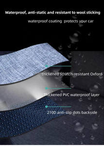 أكسفورد سيارة سيارات رياضية غطاء مقعد الحيوانات الأليفة الكلب الجذع حصيرة البضائع بطانة الكلمة للماء حصيرة للكلاب والقطط - Product Image 6