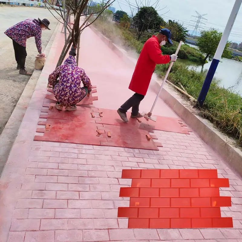 Stampo in calcestruzzo a forma di mattone, stampo in poliuretano silicone per il cortile quadrato del marciapiede