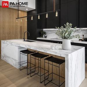 PA定制当代家具解决方案胶合板漆厨柜带岛 - Product Image 3