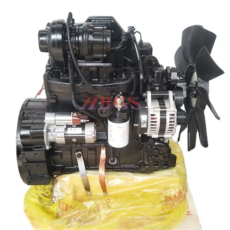 4BT3.9-C100 полный комплект двигателя для колесного погрузчика с инжекционным насосом, стартер, генератор, Турбовентилятор, маховик