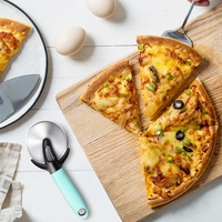 Roulette à pizza pliable en acier inoxydable de qualité alimentaire, résistante au four, pour la vente en gros