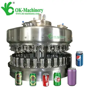 Carbonated Beverage Can Filling Machine/coffee Can Hot Filling Equipment/carbonated Soft Drink Can Filling Machine