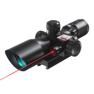 공장 2.5-10x40 빨간색 녹색 조명 스코프 (빨간색 레이저 콤보 포함)-녹색 렌즈 색상 - Product Image 1