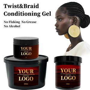 Hot Sale 16oz Shine Smooth Vegan für Edge Control <span class=keywords><strong>Gel</strong></span> Extreme Hold Benutzer definiertes Logo Styling Produkt Flechten Loc <span class=keywords><strong>Gel</strong></span> Private Label - Product Image 4